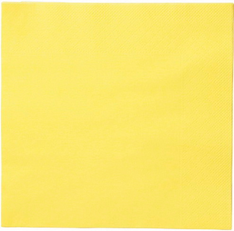 Tork Soft Lunchserviette, gelb, 3-lagig, 33 x 33cm, 1/4 Falz, Paket à 150 Stck.