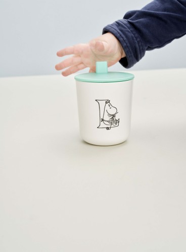 Moomin ABC Tasse - L 0.2 l. weiß, Maße: 74 x 74 x 83 mm