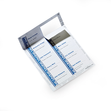 DURABLE Einsteckschild BADGEMAKER® 8004, 8102, 8101, 8111, 8117, 8604, 8610, 8214, 8217 90 x 54 mm (B x H) 150g/m Karton weiß 200 St./Pack.