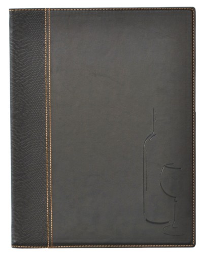 Weinkartenmappe aus Kunstleder, passend zu Speisekarten 5831, leicht zu reinigen, langlebig, gut verarbeitet Länge: 34 cm, Breite:
