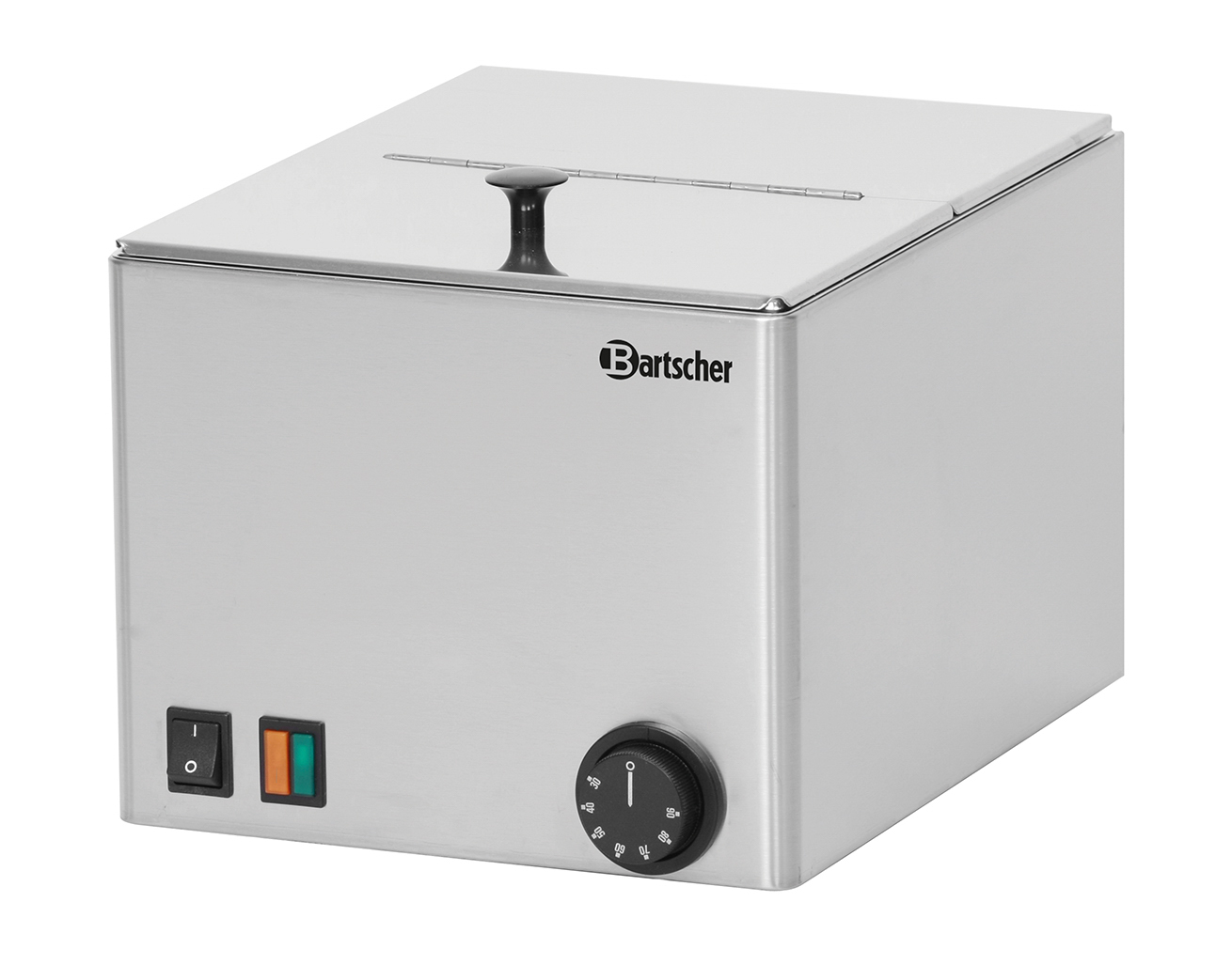 Bartscher Würstchenwärmer 1KA10 | Breite Becken:240 mm | Maße: 27 x 35 x 24,0 cm. Gewicht: 5,6 kg