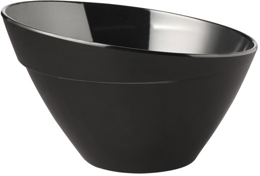 Schale -BALANCE- Ø 14,5 cm, H: 9 cm Melamin, schwarz, 0,4 Liter spülmaschinengeeignet stapelbar nicht mikrowellengeeignet