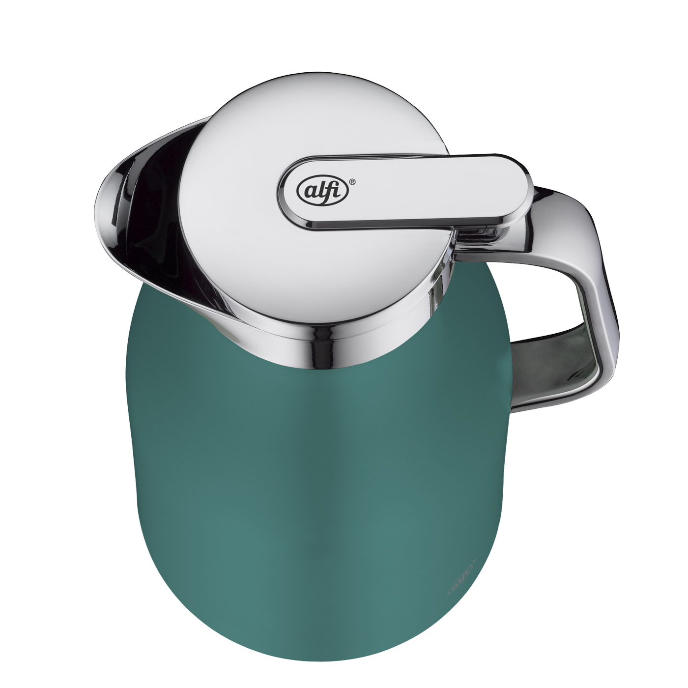 Isolierkanne Skyline boho green mat 1,0 l; by pearl creative Christian Rummel & Tim Storti; hochwertiger Edelstahl mit Hartglaseinsatz