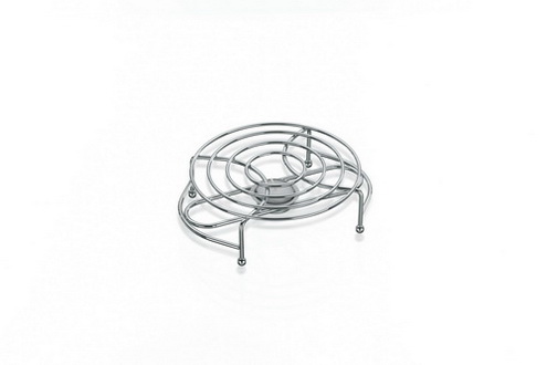 Kela Stövchen Globul Metall 216cm 18cmØ Puristisch und stilvoll: das runde Stövchen GLOBUL aus verchromtem Metall mit 1 Teelicht zum