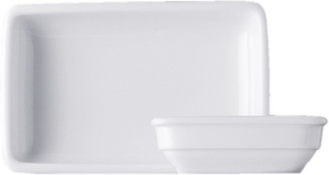 Gebäckschale FUNKTION, Größe 10 x 14 cm, Höhe: 1,7 cm, Qualitätsporzellan weiss, Eschenbach