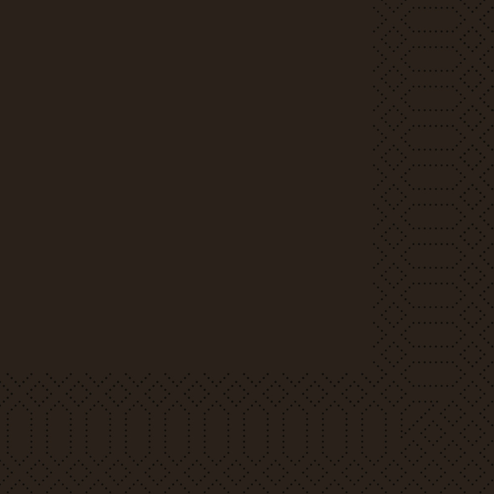 DUNI Zellt.Serv.33x33 3lg. 1/4 schwarz 250 Stück