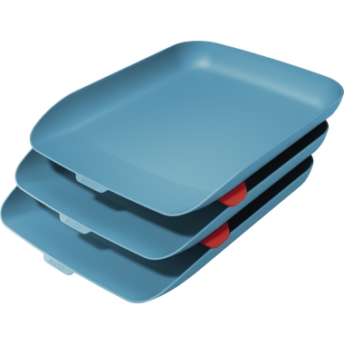 Leitz Briefablage Cosy DIN A4 Polystyrol Farbe: blau 3 St./Pack.