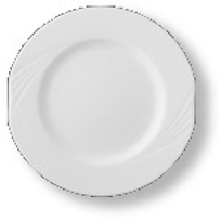 Brotteller/Teller flach - Durchmesser 17,0 cm - Form DUAL - uni weiß