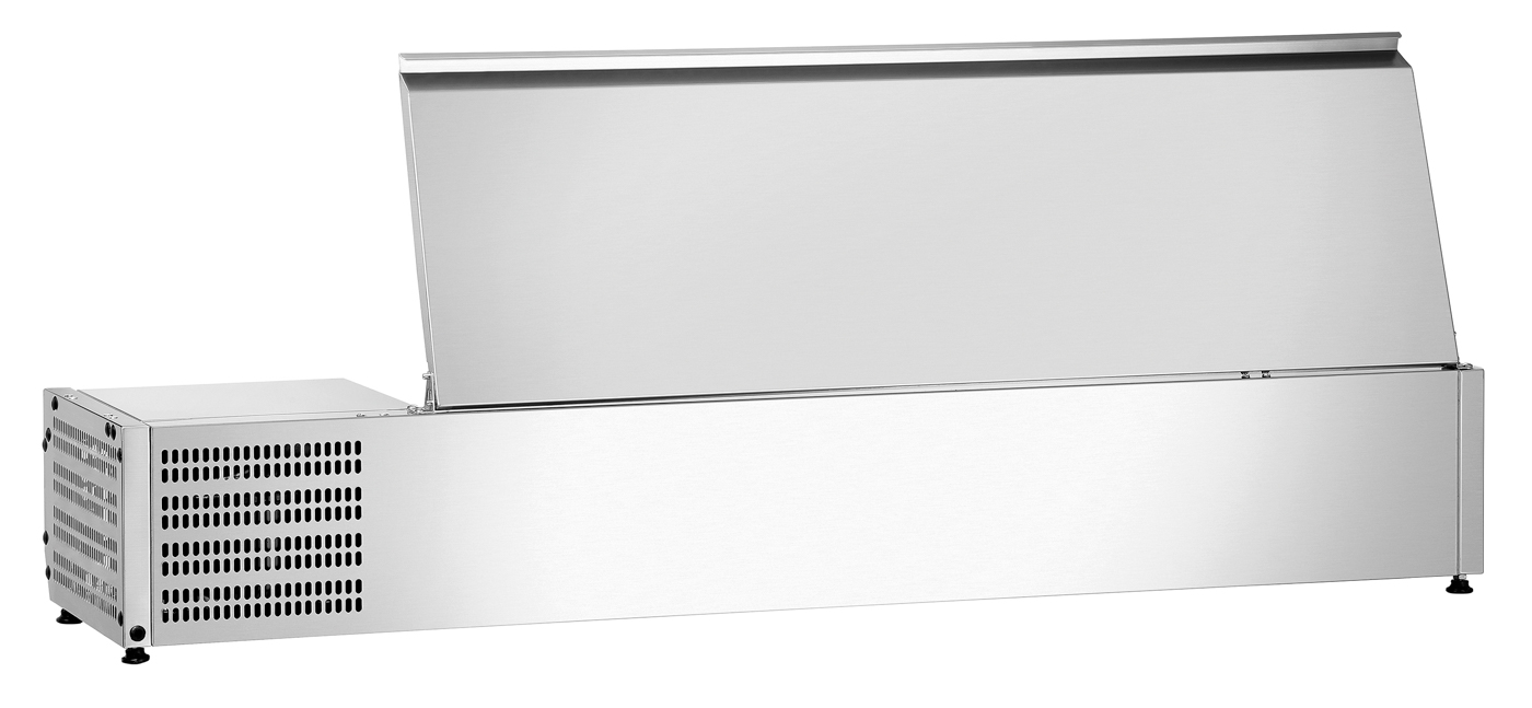 Bartscher Kühlaufsatz ED3-1501 | Frequenz: 50 Hz| Maße: 150 x 39,5 x 29,0 cm. Gewicht: 28 kg