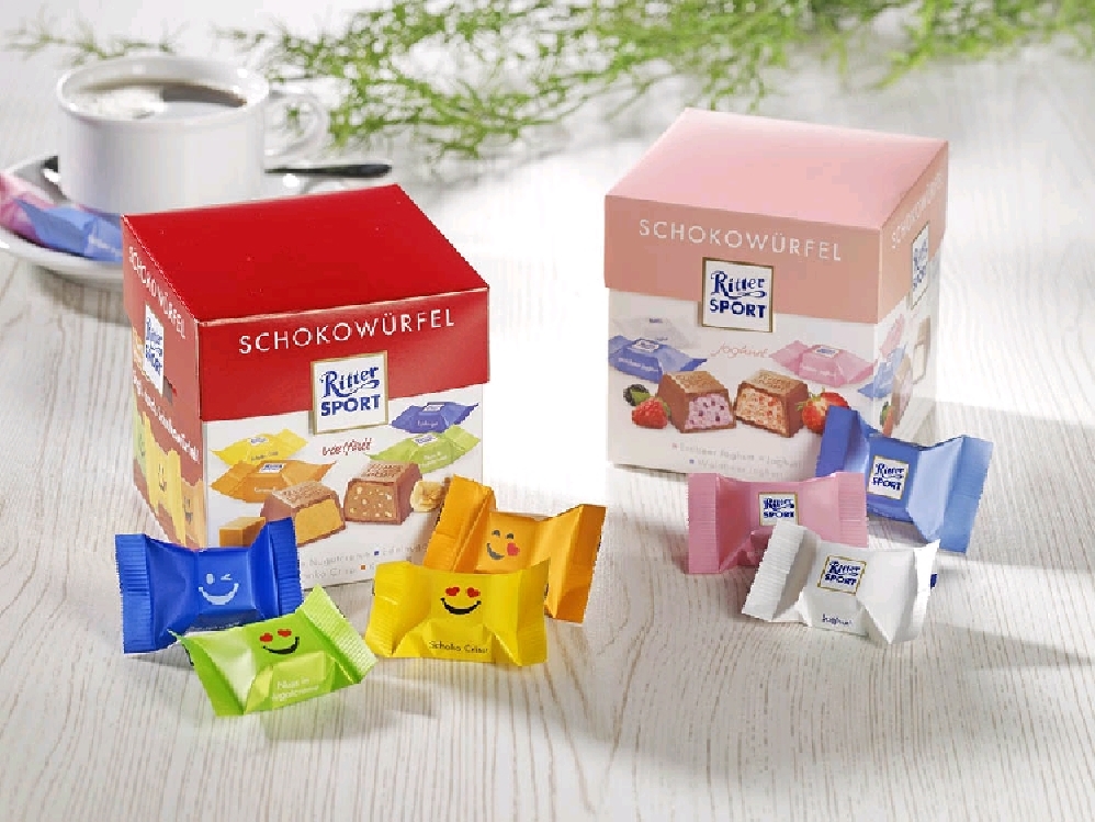 Ritter Sport Schokoladenwürfel Schokogruss 176G Inhalt: 22 Stück.