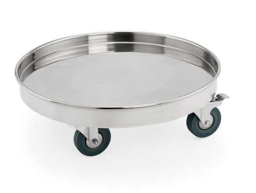Transporttrolley. Transportrolley für 4452 400. Chromnickelstahl. mit Deckel und
