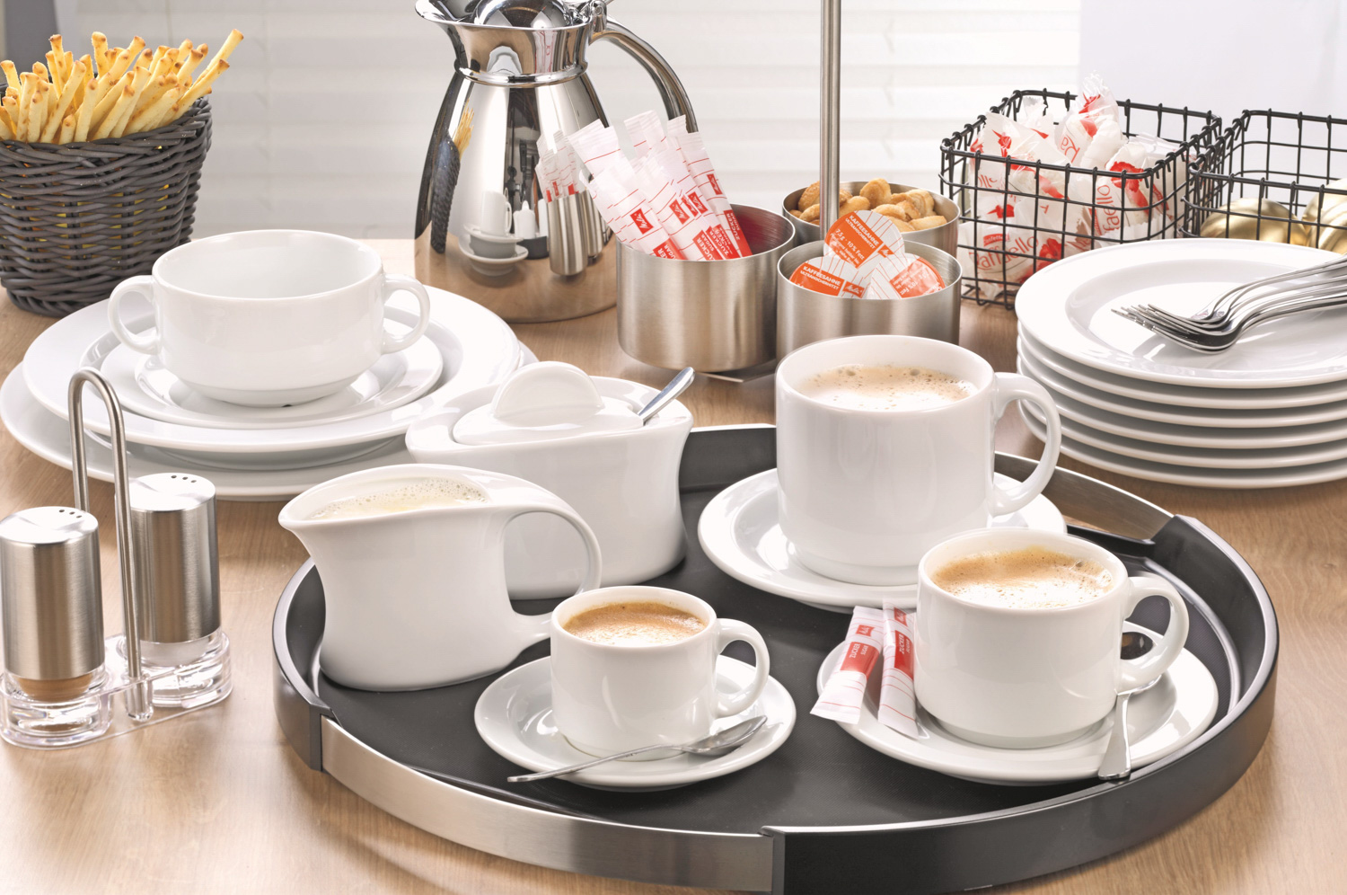 20-tlg. Kaffeeservice ADRINA, Farbe: weiß, für sechs Personen. SPARSET