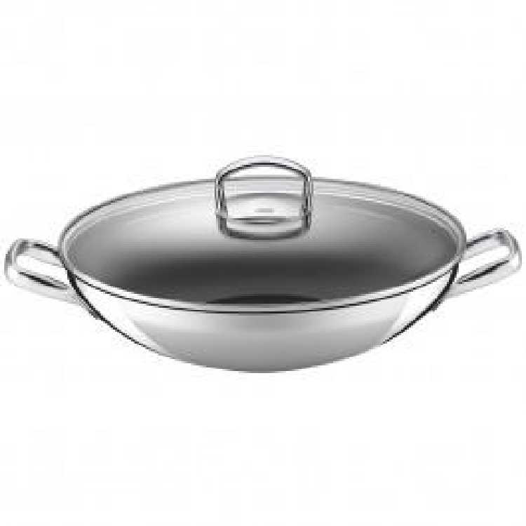 WMF Wok Hongkong 36 cm  mit Glasdeckel