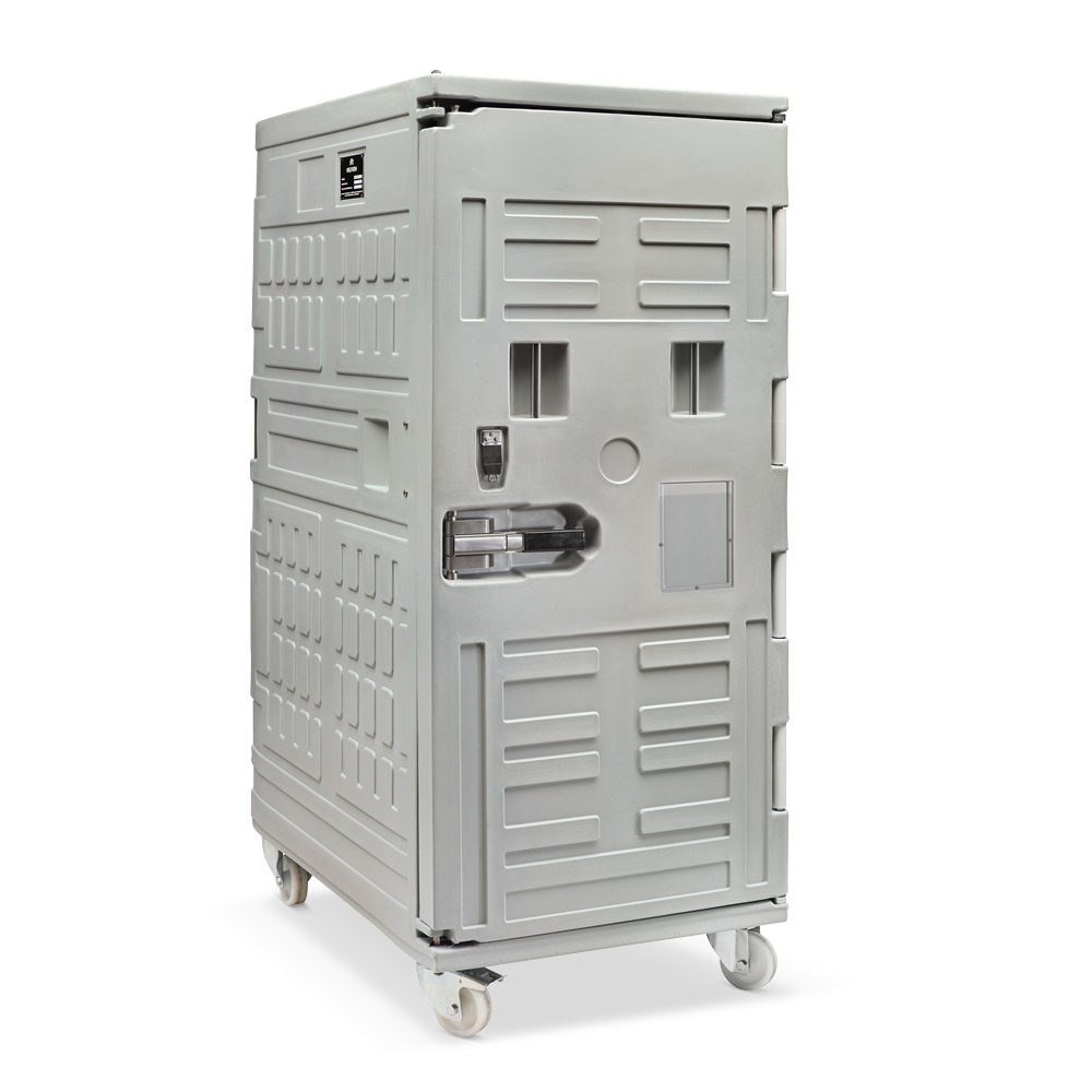 ETHERNASOLID® Thermobehälter Cargo 1000EU, Frontlader, 1.000 Liter Kapazität, mit Rollen