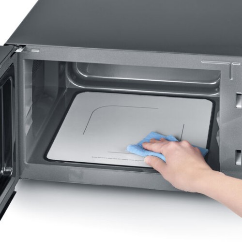 Severin Mikrowelle mit Keramikboden und Grillfunktion, ca. 900 W, ca. 25 L, Grill ca. 1.000 W, Innovativer, flacher Keramikboden