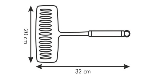Breiter Wender PRESIDENT rostfreier Edelstahl Spülmaschinenfest