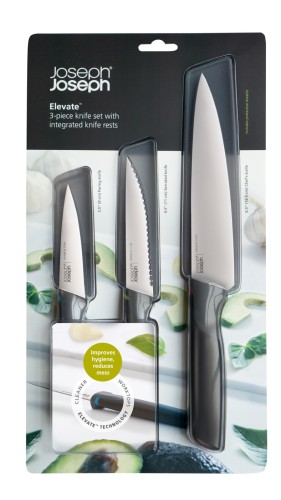 Joseph Joseph Elevate - 3-teiliges Messer-Set - Edelstahl