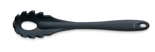 Kela Spaghettilöffel Tom aus Silikon, schwarz, ca. 285mm x 55mm (L x B)