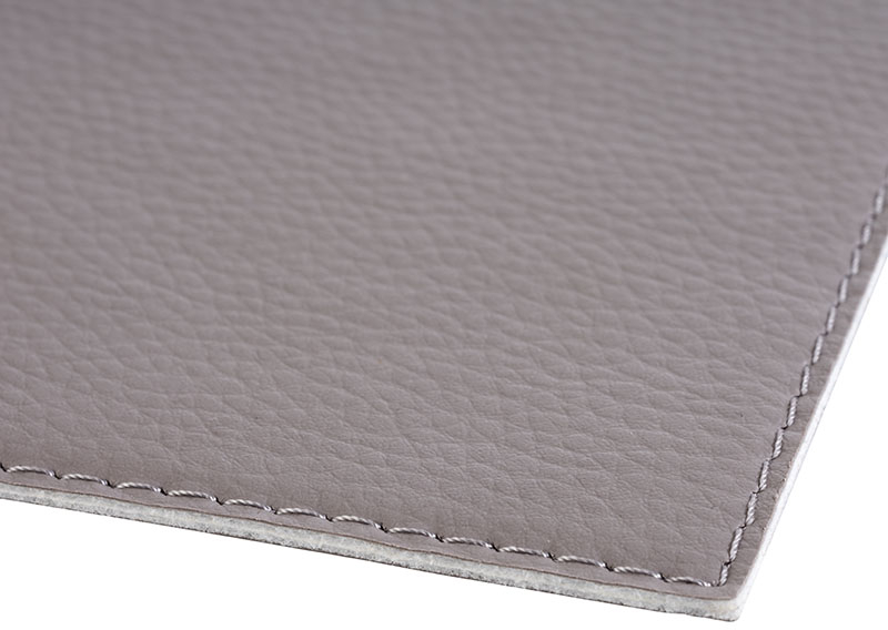 Tischset -KUNSTLEDER- 45 x 32,5 cm Kunstleder Farbe: grau wasserfest Farbe: Grau