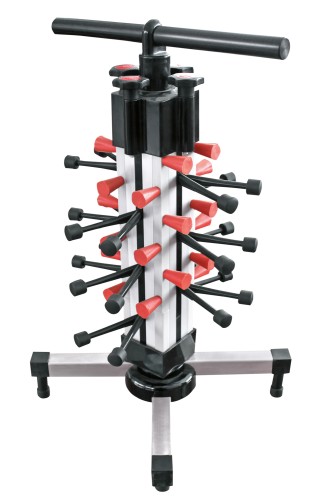 Tellerstapelsystem. Tellerstapelsystem für 12 Teller. Aluminium/Stahl/ABS/Polypropylen.