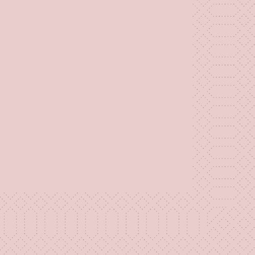 DUNI Zellt.Serv.40x40 3lg 1/4 F. mellow rose 250P. 250 Stück