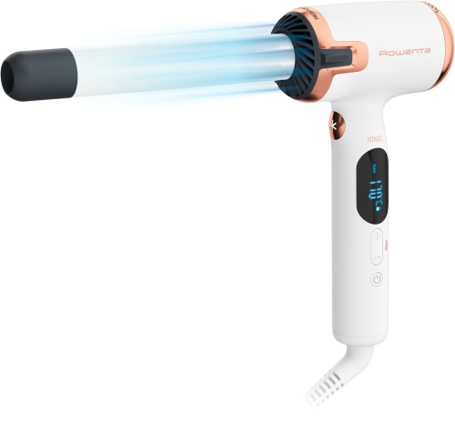 Rowenta Ultimate Experience Air Care Lockenstab, neue L-Form für absoluten Komfort, sanfter Luftstrom zur Vermeidung von übermäßiger Hitze, 8