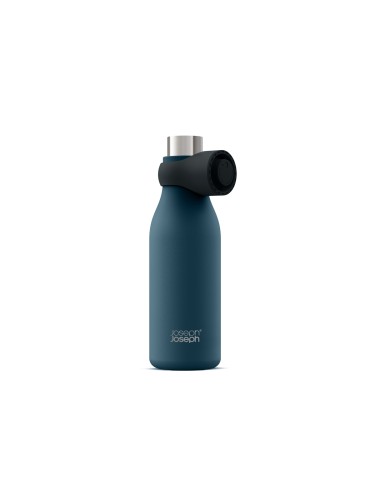 Joseph Joseph Loop Vakuumisolierte Trinkflasche 500 ml - Blau