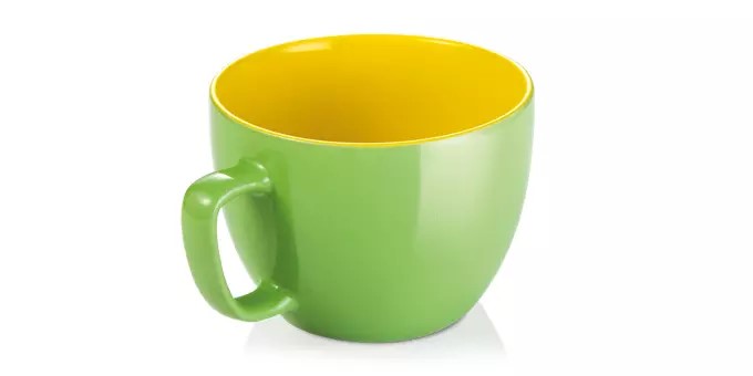 Extragroße Tasse CREMA SHINE, grün