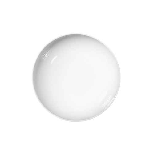 Seltmann Schüssel rund 15,5 cm, rund mit Relief, Form: Beat, weiss, hohe Kantenschlagfestigkeit, Made in Germany