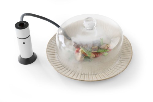 Cloche aus Glas, ideal für Räucherpistole. Durchmesser: 24,5 cm , Höhe: 15 cm