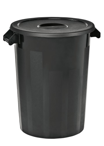 Lagerbehälter. Polyethylen. mit Deckel. Durchmesser: 51,5 cm.