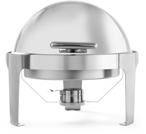 HENDI Chafing Dish Rolltop - rund - 5,6 Liter - 510x540x(H)480 mm