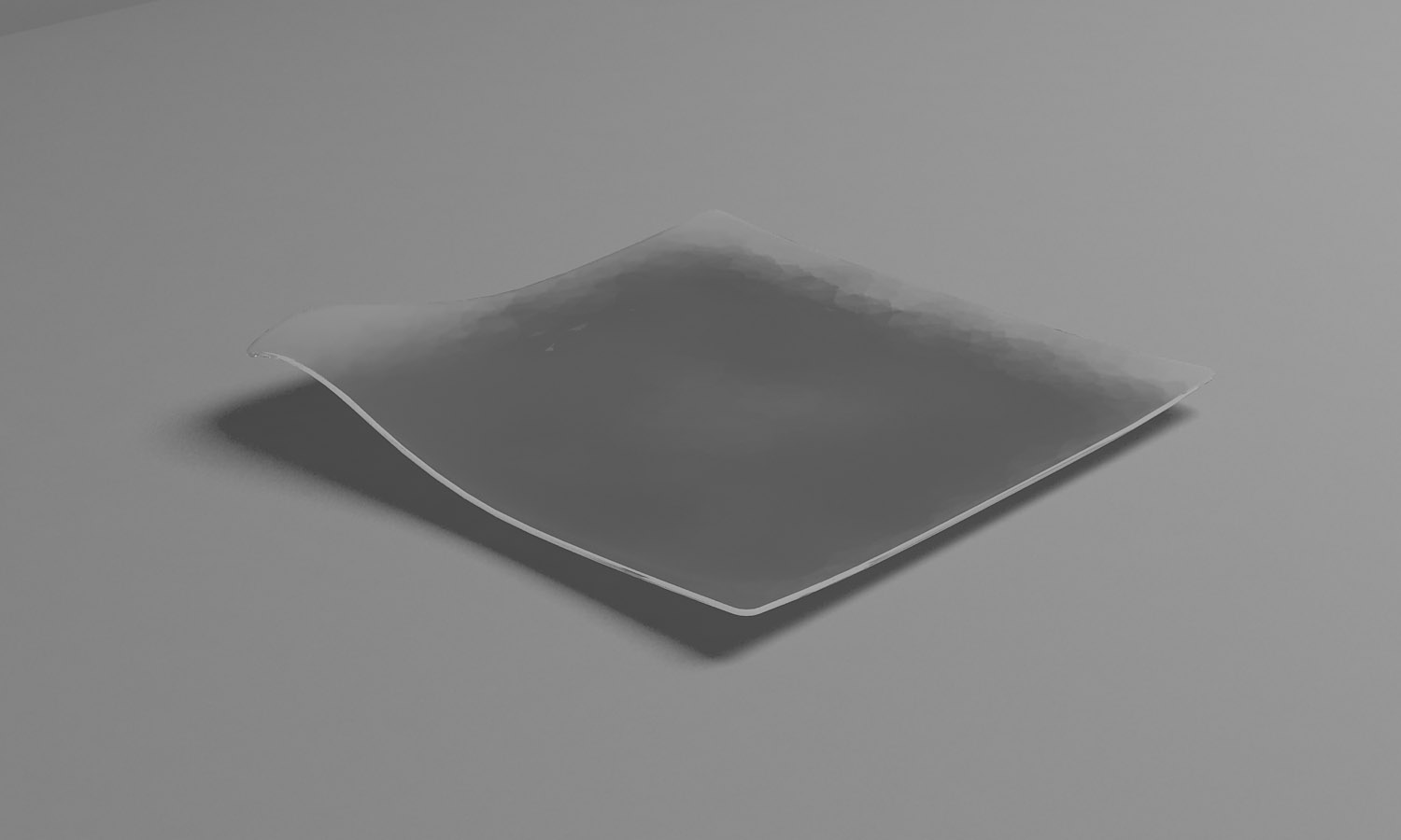 ARAVEN Speiseteller aus dem WAVE Catering-Sortiment in kleiner Größe, durchsichtig und aus Polystyrol