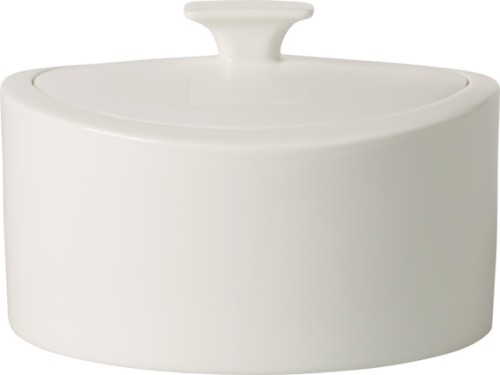 Villeroy & Boch Porzellandose, 16 x 13 x 10 cm, Serie MetroChic blanc Gifts, Inhalt: 0,8 Liter