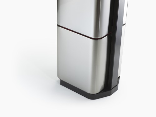 Joseph Joseph IntelligentWaste Totem Compact 40 - Abfallbehälter mit separater Recycling-Einheit, 40 Liter - Edelstahl