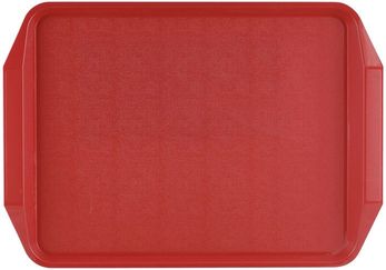Roltex Tablett aus ABS-Kunststoff mit Haltegriffen, rot