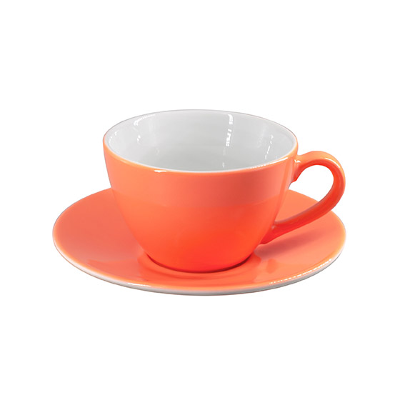 Obertasse 0,32 l - Form: Table Selection - Dekor, 79935 koralle - aus Porzellan. Hersteller:, Eschenbach. "Made in Germany".