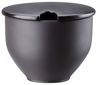 Junto Slate Grey (grau) von Rosenthal, Zuckerdose mit Einsch., aus Porzellan