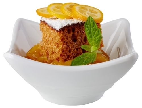 Schale -MINI- 8 x 8 cm, H: 4 cm Melamin, weiß 0,1 Liter Verpackungseinheit: 24 Stück spülmaschinengeeignet stapelbar nicht