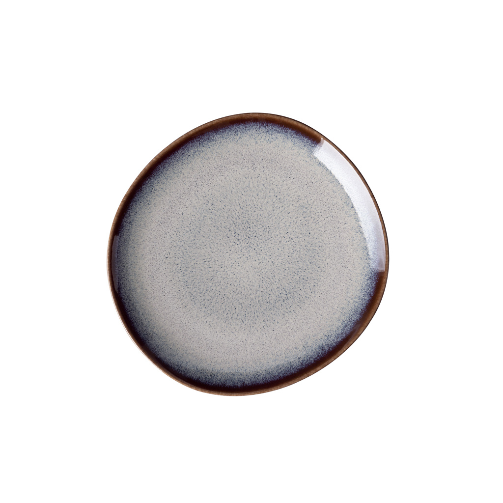 Villeroy und Boch Brotteller - Maße: 17,5 x 17 x 2 cm / Ser.: Lave beige