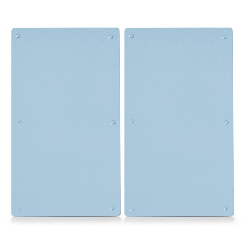 Glasabdeckplatten, 2-er Set für Cerankochfelder, ca. 30x52 cm. Auch als Schneidbrett verwendbar. Aus ESG-Sicherheitsglas, hygienisch und