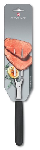 Victorinox Fleisch- und Bratengabel, schwarz, Blister, 15 cm