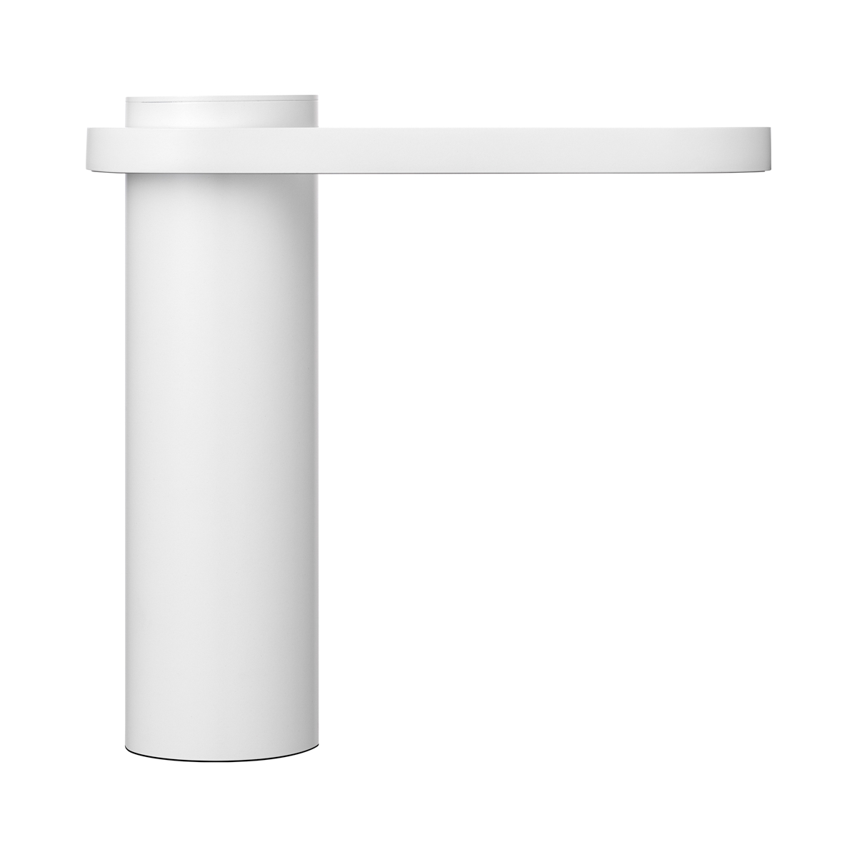 Mobile LED-Leuchte -HOOP- White. Material: Aluminium matt pulverbeschichtet, Kunstfaser, Kunststoff. Von Blomus.