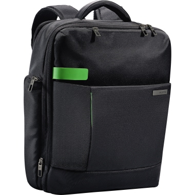 Leitz Notebookrucksack Complete Smart Traveller Reißverschluss Polyester schwarz