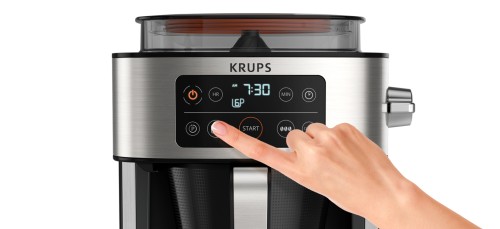 KRUPS Aroma Partner Filterkaffeemaschine, integrierter herausnehmbarer luftdichte Kaffee-Vorratsbox, automatische und präzise