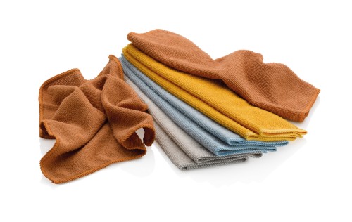 Kela Universaltücher Lou aus 100% Polyester, terra, ca. 300mm x 300mm (L x B)