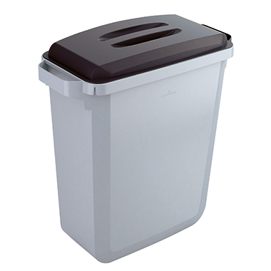 DURABLE Abfalleimer DURABIN 60 59 x 60 x 28,2 cm (B x H x T) 60l 1 Sortierfach Polypropylen grau