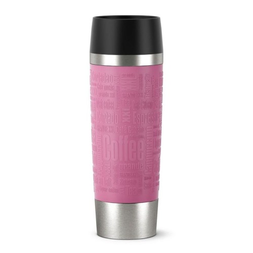 Emsa Travel Mug Grande Thermobecher/Isolierbecher, 0,5 Liter Fassungsvermögen, 6h heiß/ 12h kalt, 100 % dicht,