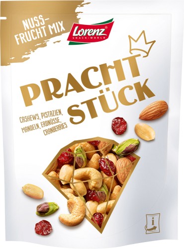 Lorenz Nuss & Frucht gesalzen 125G Mandeln-Nüsse-Cashews-Rosinen