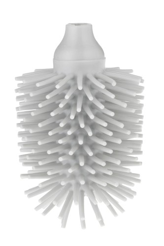 KELA Ersatz Wc-Bürstenkopf La Brosse Silikon hellgrau 12,5cm 8,0cmØ